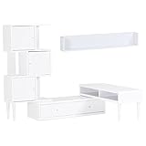 arne テレビ台 ラック ウォールシェルフ 完成品 日本製 配線収納 3点セット T-003 T3-altoDX WallBox F-1200 ホワイト