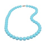 Jelly Strands Kate Baby Teething Necklace Turquoise [並行輸入品]