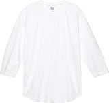 [プリントスター] 7分袖 5.6オンス CRB ヘビーウェイト ベースボール Tシャツ ホワイト 日本 XL (日本サイズXL相当)