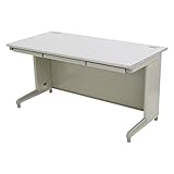 スチールデスク オフィスデスク 平机 引出し付き 事務机 システムデスク ワークデスク W140×D70×H70 W1400×D700×H700 グレー 470