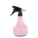 YIFAN スプレーボトル　霧吹き 水撒き　家庭用　園芸用　プラスチック　0.6L (ピンク+ブラック)