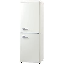 冷蔵庫 レトロ 冷凍冷蔵庫 130L オフホワイト Amazon | アイリスプラザ レトロ冷蔵庫 冷凍冷蔵庫 130L たくさん収納
