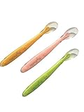 My Bubbi Silicone Spoon, Pink/orange/green, 3 Count (Girl Pack) by My Bubbi