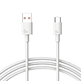 AXYO USB Type-Cケーブル 1.5M 最大6A 60W対応 急速充電 断線防止 タイプC充電コード USB-Cポートのスマホ/タブレット/パソコンなど対応した充電 データ転送ケーブル 150cm ホワイト