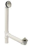 ウエストブラスLift & Turn Bath Drain Illusionaryオーバーフロー12 in。& 4で。Sch。40 PVCバス廃棄物オーバーフローwith Lift & Turn Ba
