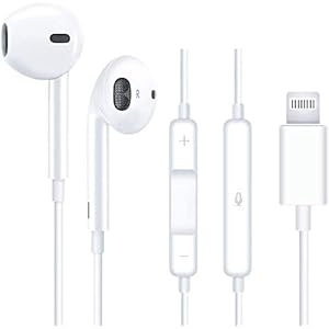 iphone イヤホン lightning ホワイト 有線 iPhone5 /iPhone6 /iPhone7 / iP…