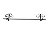 ドゥーブジャパン 欧州金物 FIORE フィオーレ タオル掛け Towel Bar タオルバー 500 ブラック TB220BK 1個