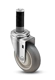 Shepherd Institutional Series 5 Diameter Delrin Bearing Donut MonoTech Wheel Swivel Caster Expanding