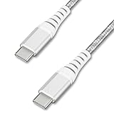 アイリスオーヤマ USB type C ケーブル シルバー 高耐久タイプ type C/type C 5V 3A 15W 長さ1.5m ICCC-C15-S