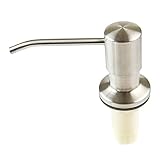 Yodel Stainless Steel Sink Soap Dispenser Brushed Nickel - Large Capacity 17 Oz Bottle - 5 Yr Warran