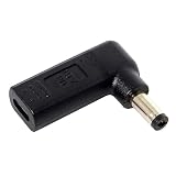 chenyang CY USB 3.1 Type C USB-C - 長方形 DCプラグ 5.5mmx2.1mm アダプター PDエミュレータートリガー 90度角度 ノートパソコンタブレット用 (5.5x2.1mm)