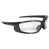 Radians VT1-10 Black Frame Voltage Safety Glasses Clear Lens Rubber Nosepiece by Radians