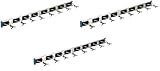 crawford-lehigh 36360 – 6ウルトラホールドeight-hookツールラック、36 by 5インチ Pack of 3