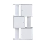 arne ディスプレイ 本棚 扉付き 完成品 alto DX-3-b ホワイト