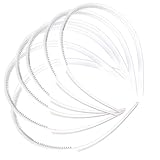 Copeflap カチューシャ 20本 手作り 手芸カチューシャ 幅10mm 黒 ハンドメイド パーツ 手芸 こども用 (ホワイト)