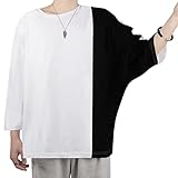 [KOTRBOY] Tシャツ メンズ 七分袖 大きいサイズ 夏服 綿 100 トップス カジュアル ロングTシャツ カットソー メンズ white-L