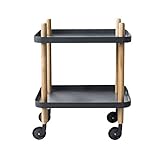 Clothink サイドテーブル サイドワゴン キャスター付き ワゴン 木製 収納ワゴン キッチンワゴン キッチン収納 ミニテーブル ナイトテーブル ベッドサイドテーブル ソファサイドテーブル