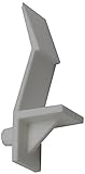 D.H.S. 自動ロック式キャビネット シェルフサポート 5ミリ 5/8インチ用 くい 厚手の棚 ホワイト Box of 50 ホワイト SS-Lock-5mmx.625-WH-50