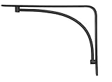 Rubbermaid 1877580 Decorative Shelf Bracket, 6 by 8-Inch, Arch, Black Rubbermaid [並行輸入品]