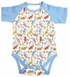 【ベビー服】【子供服】☆半袖ロンパース　VAN☆(70)車　バン　値下げ　男の子　女の子　綿100%　コットン100%　カバーオール　前開き　可愛い かっこいい