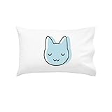 Oh , Susannah猫枕カバーfor Youthまたは幼児用ベッドとしてキッズ部屋インテリア子供用幼児用枕カバー豪華なソフトと通気性素材とデザインMade in USA抗菌 標準 ブルー P-2