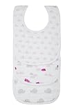 Lassig Extra Soft Muslin Bibs, Snails and Clouds by HABA [並行輸入品]
