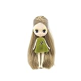 11CMミニドールロングヘアかわいいドールPVC関節ボディおもちゃアニメおもちゃランダムドレスキッズガールズギフトとして 対象年齢は6歳以上(MN-11)