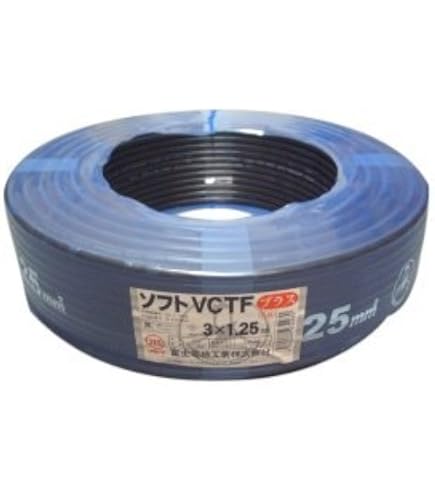 Amazon | 富士電線工業 ソフトVCTFプラス(SVCTF) 2.0SQ×2芯 【100m