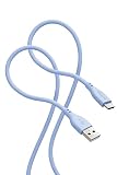 エレコム Type-C ケーブル USB-A & USB-C 2m 15W 柔らかい やわらか シリコン 【iPhone15 対応検証済】 ゼニスブルー MPA-ACSS20BU