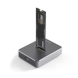 M.2 NVMe & SATA to USB C ドッキングステーション、M.2 SSD to USB A C リーダーアダプタ、2280 2260 2242 2230 エンクロージャ用、M.2 (M キー、B+M キー) NVMe と SATA NGFF SSD の両方に適合 アルミニウム合金
