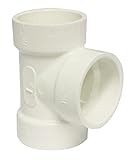 Canplas 192101 PVC DWV Vent Tee, 1 1/2-Inch, White [並行輸入品]