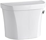 Kohler K-4467-RA-0 Wellworth 1.28 gpf Tank with Right-Hand Trip Lever, White [並行輸入品]