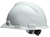 MSA Safety Works 818064 Ratchet Hard Hat, White [並行輸入品]
