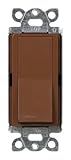 Lutron SC-1PS-SI Diva 15-Amp, 120-Volt to 277-Volt Single-pole Switch in Sienna [並行輸入品]