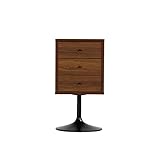 arne チェスト タンス 完成品 引き出し 3段 スリム 収納 キャビネット U-chest 3 ブラウン