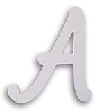 Dariceホワイト木製、文字、A 10-inch