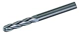 Bassett MSE-4B Series Solid Carbide General Purpose End Mill, TiAlN Coated, 4 Flute, 30 Degrees Heli
