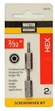 Master Mechanic 160376 3/32 -Inch Hex, 1 -Inch Insert Bit [並行輸入品]
