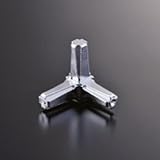 e-kanamono 組立パイプシステム UPS-13S 13mm角パイプ用 コネクター 3PK クロームメッキ