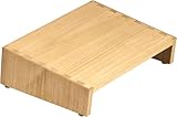 Ｅｕｉｕｘｏｙフットレスト デスク下 足置き台 足台 高さ角度調節可能 蟻組 総桐 ナチュラル (ナチュラル)