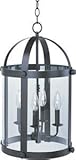 Maxim Lighting 21550CLBZ Four Light Glass Foyer Hall Pendant, Bronze [並行輸入品]