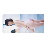 for 吉岡里帆002 マウスパッド 超大型 マウスパッド ミングマウスパッド デスクマット 人気 人気写真 おしゃれ かわいい キーボードマット 防水 滑り止 耐久性が良い プレイマット 快適操作性 パソコン 周辺機器 贈り物 40x90cm（003 ）