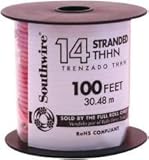 ワイヤ14 AWG thhn-strレッド100 ft