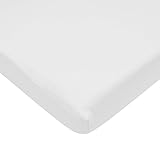 TL Care Supreme 100% Jersey Knit Mini Crib Sheet, White, 24 x 38 by TL Care