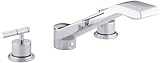 Kohler K-T8230-4-CP Taboret Deck-Mount High-Flow Bath Faucet Trim, Polished Chrome [並行輸入品]