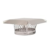 HY-C LC13 Round Stainless Steel Clamp on Single Flue Liner Chimney Cap, 13" [並行輸入品]