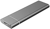 ポータブル SSD 1TB アルミニウム外付けソリッド ステート ドライブ SSD、USB 3.1 Gen1 / 3.0/2.0 互換 PC ノートブック デスクトップ ブラック
