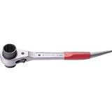 トップ工業:TOP アルミショートラチェットレンチ 17X19mm RM-17X19A 型式:RM-17X19A