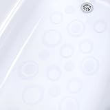 新しいClear Oval Bathtub Bath Tub Treads非スリップアップリケステッカーバスルームマット