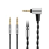 FAAEAL Hifiman SUNDARA Ananda用交換ケーブル、Hifiman HE4XX/HE-400i/HE560/HE-350/HE1000ヘッドフォン用アップグレードケーブル 2.5mm/3.5mm/4.4mmからデュアル3.5mmジャックオスコード 1.45m/4.7フィート (3.5mmジャック)